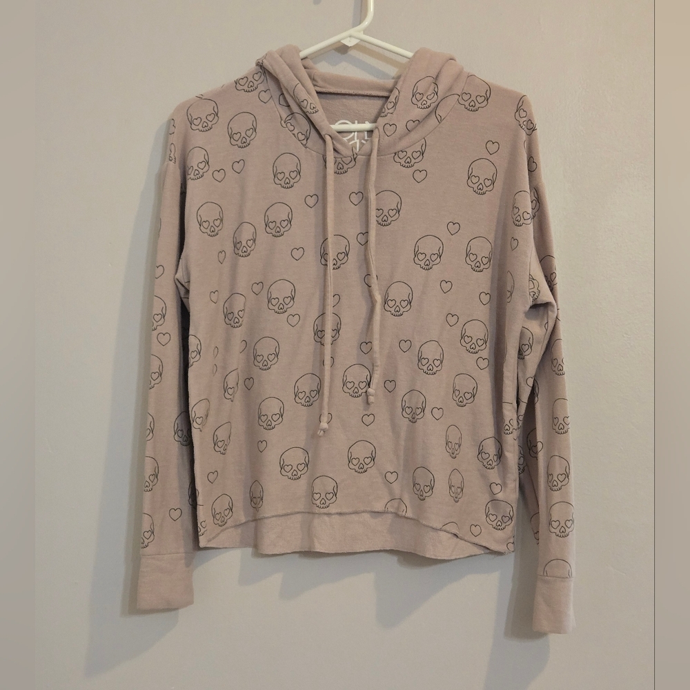 Chaser Skull Heart Halloween Hoodie Size Small